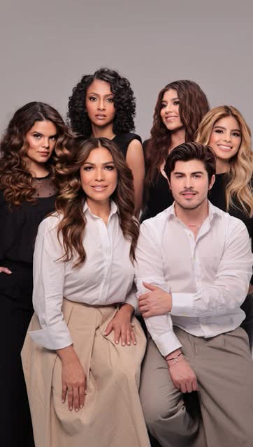 Grupo de modelos con rubios, morenos y textura afro de la colección Velvet Lumière